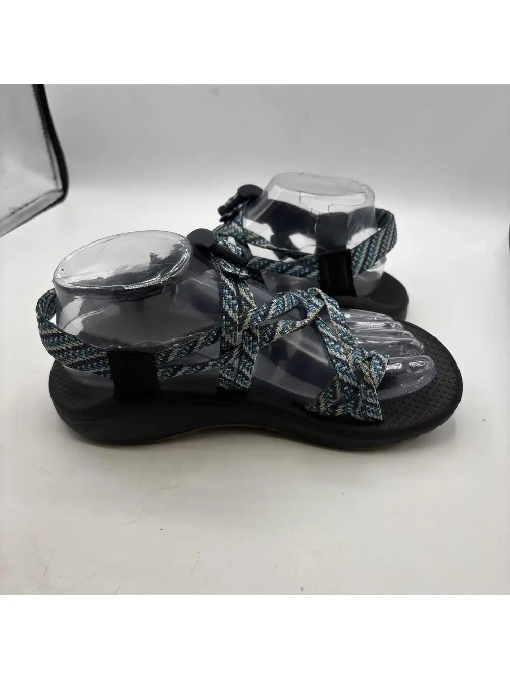 Chaco Blue Double Toe Loop Nylon Sandals Women's Sz 7 US J107232